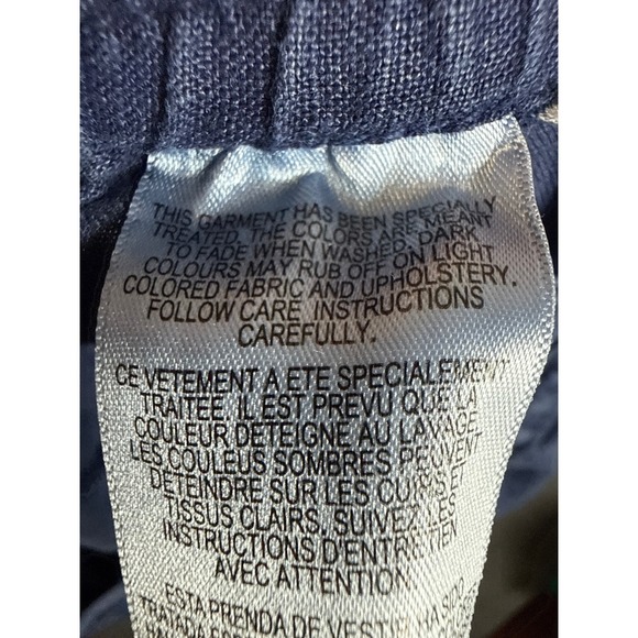 Tommy Bahama Linen Relaxed Fit Drawstring Waist Pants Womens Size XS Blue Cruise - Picture 10 of 13